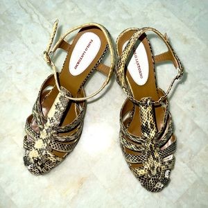 Paola Iantorno handmade Italian snakeskin sandals